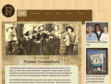 Tablet Screenshot of pioneertroubadours.com